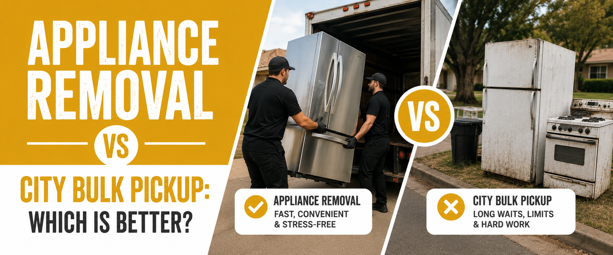 Appliance Removal vs City Bulk Pickup: Which Is Better?