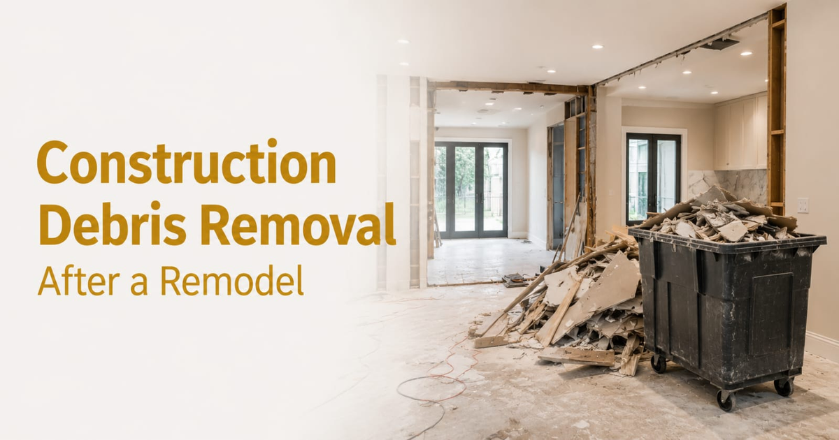 Construction Debris Removal After a Remodel