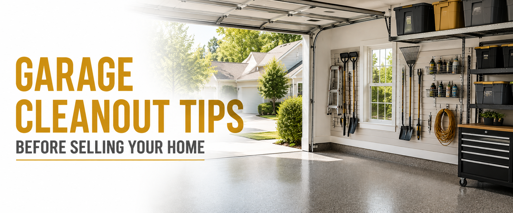 Garage Cleanout Tips Before Selling Your Home