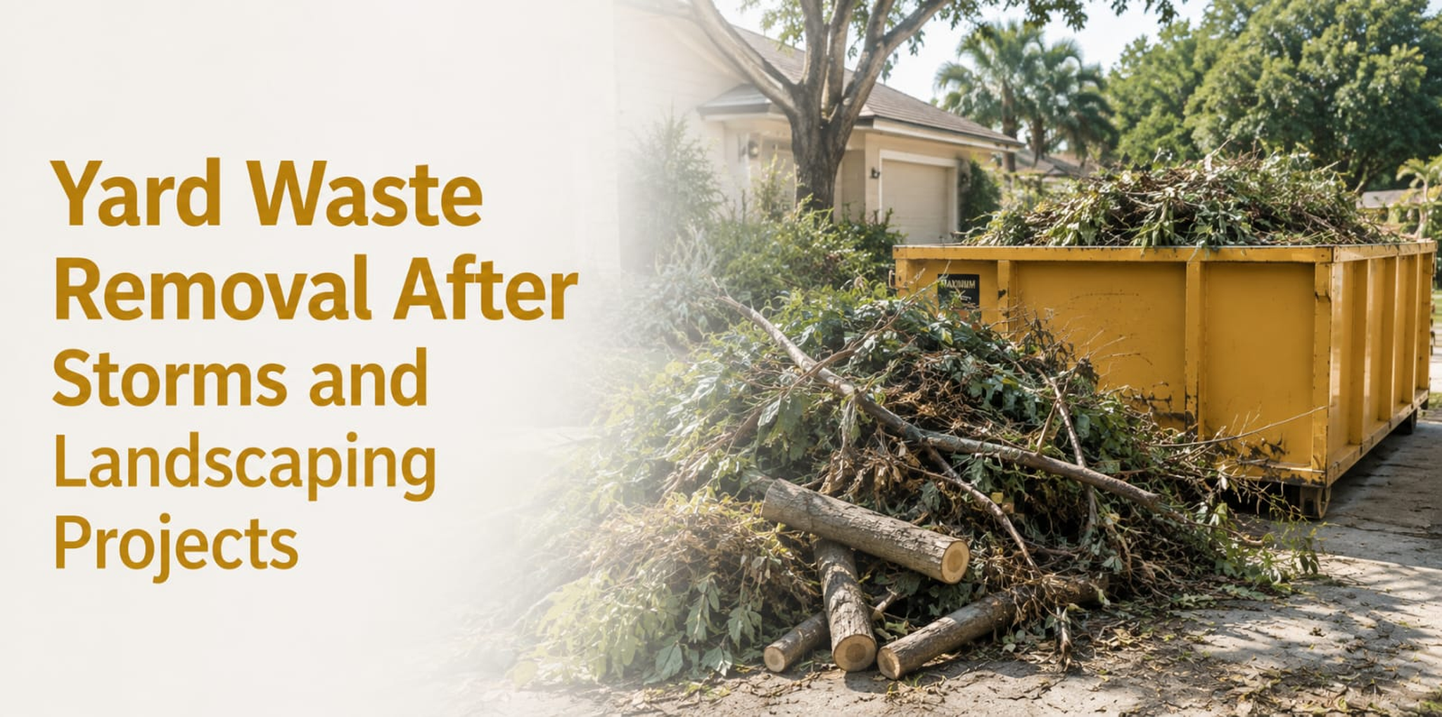 Yard Waste Removal Phoenix: After Storms and Landscaping