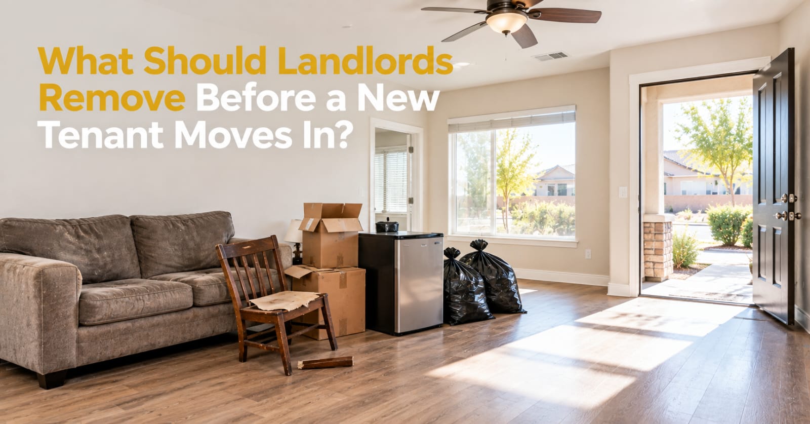 What Should Landlords Remove Before a New Tenant Moves In?