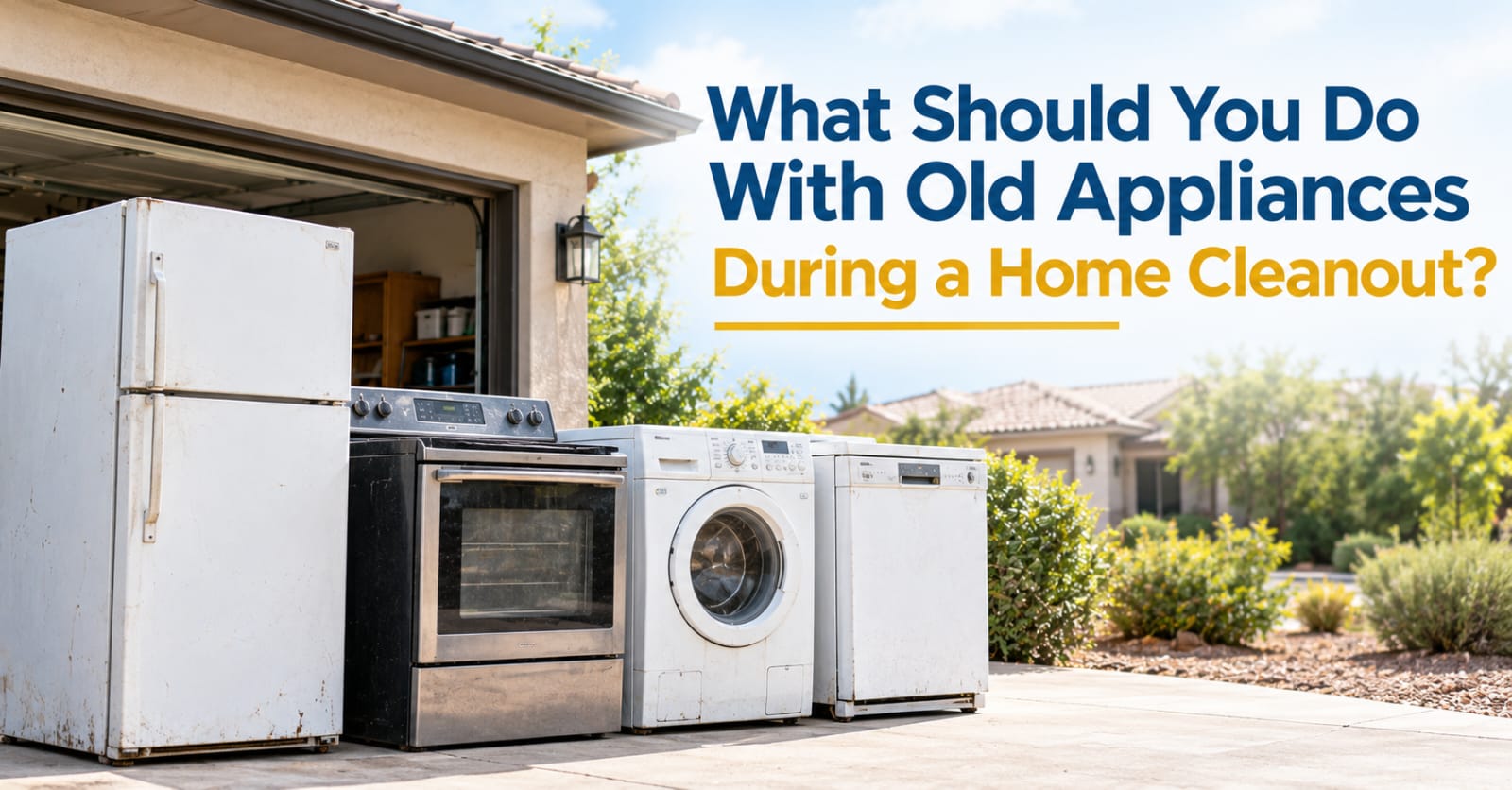 What Should You Do With Old Appliances During a Home Cleanout?
